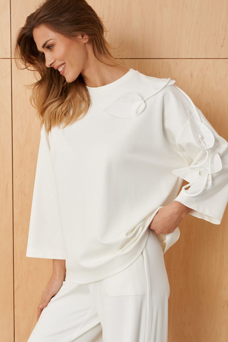 Джемпер Panda арт. 123340 молочный