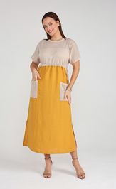 Sukienka BONADI 1964 oxra