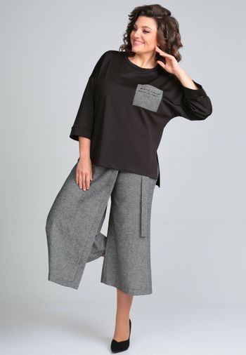 1317 костюм черн/сер