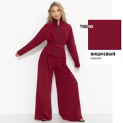 Garnitur CHARUTTI #Tak vyglyadit uverennost (bordo, 2 v 1, s poyasom)
