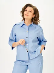 Suit Vilena-fashion #1158 goluboj