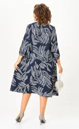Платье Michel Chic 2164/1 синий узор