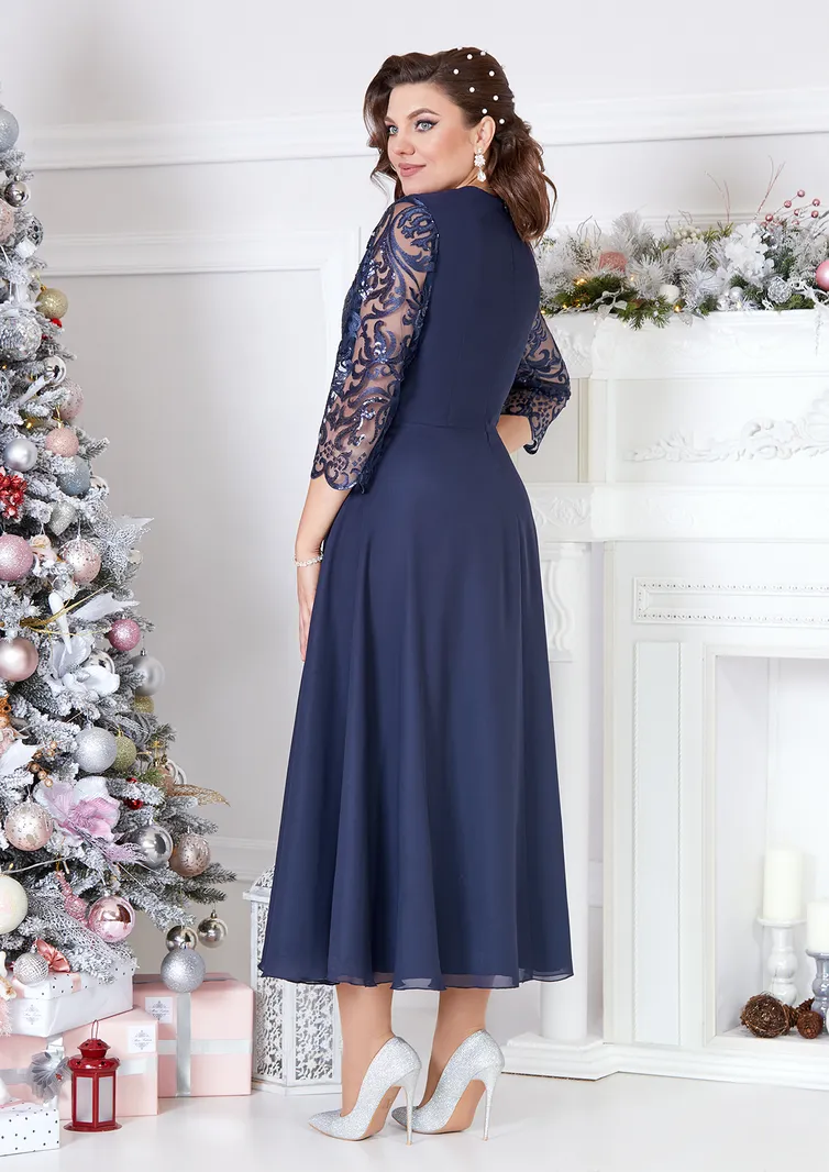 Платье Mira Fashion арт. 3978-7 син