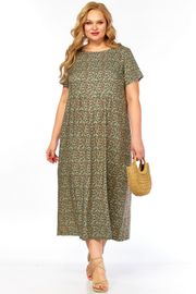 Dress LadyThreeStars #2682 myatnyj print