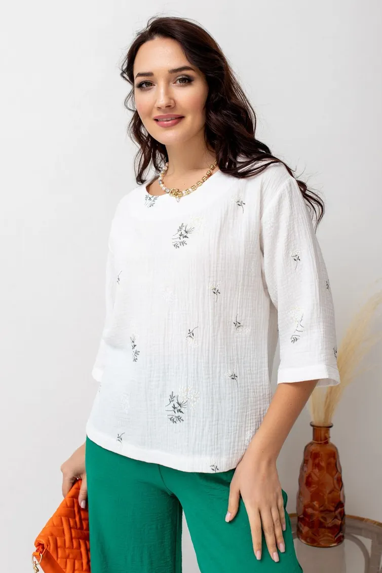 Blouse TOOK A LOOK & Angelika #TB-43m romashki