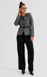 Костюм Galean Style 1014 Б серый с черным