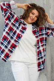 Рубашка BegiModa арт. 4103 красная клетка
