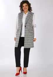 Garnitur Vilena-fashion #744V seryj+chernyj