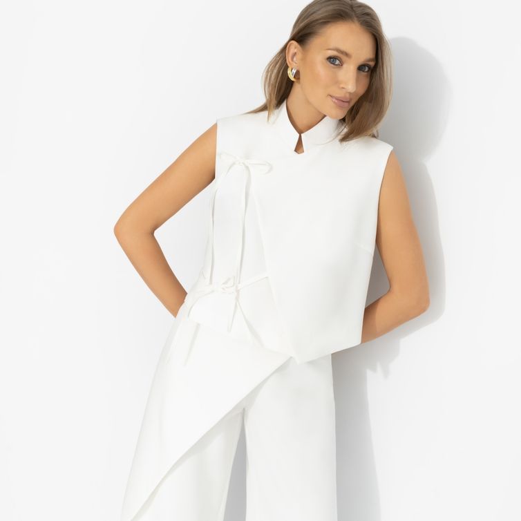 Джемперы, кардиганы, жакеты CHARUTTI арт. Прямая речь (белый)