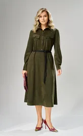 Sukienka Ava fashion M-239 xaki