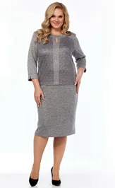 Dress LadyThreeStars 2296 seryj
