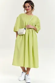 Sukienka SOVA #11226 limon