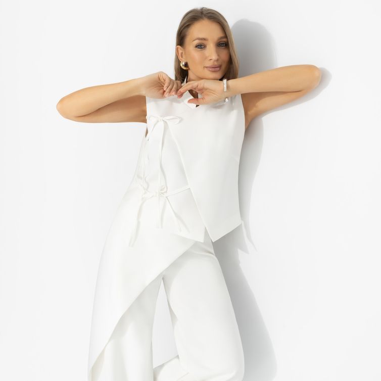 Джемперы, кардиганы, жакеты CHARUTTI арт. Прямая речь (белый)