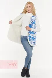 Swetry, kardigany, żakiety Newvay #202-1588 bel/elektrik/yar.gol/bel