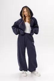 Trousers Pirs #6533 sinij s logo