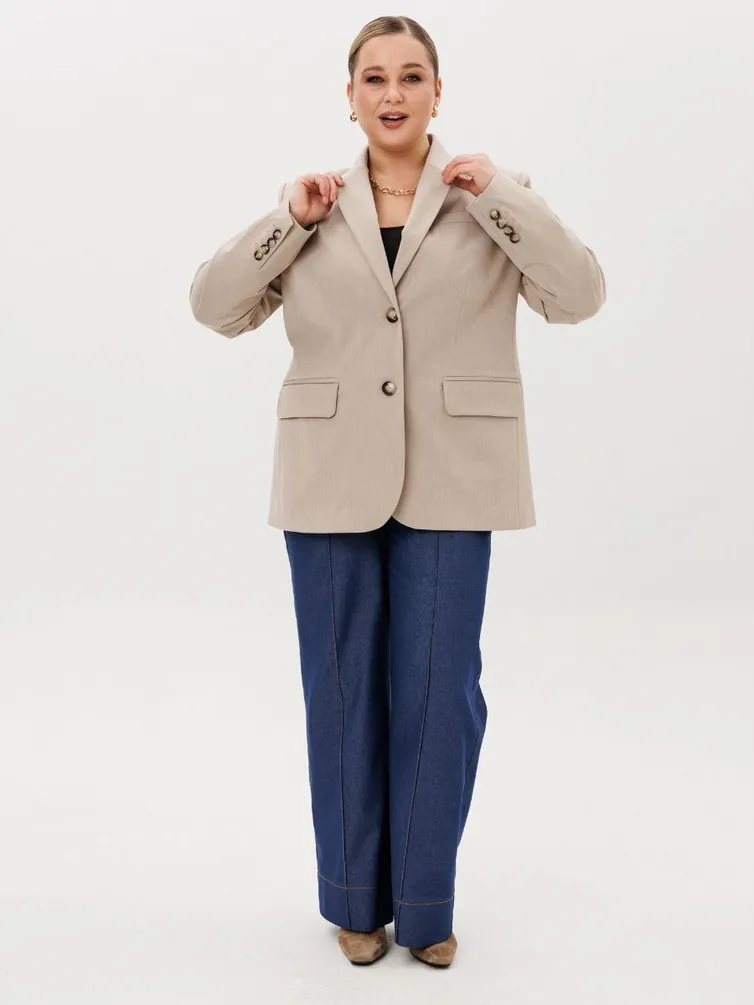 Żakiet Ava fashion #M-172 bezhevyj