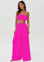 Spodnie V&N fashion #1155_malinovyj