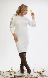 Sukienka Vilena-fashion 1006 molochnyj