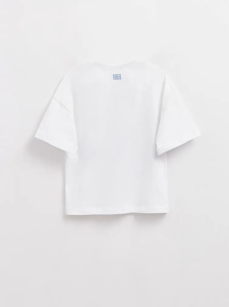 Koszulka Conte Elegant #23S-2706TSP white-fantastico 170