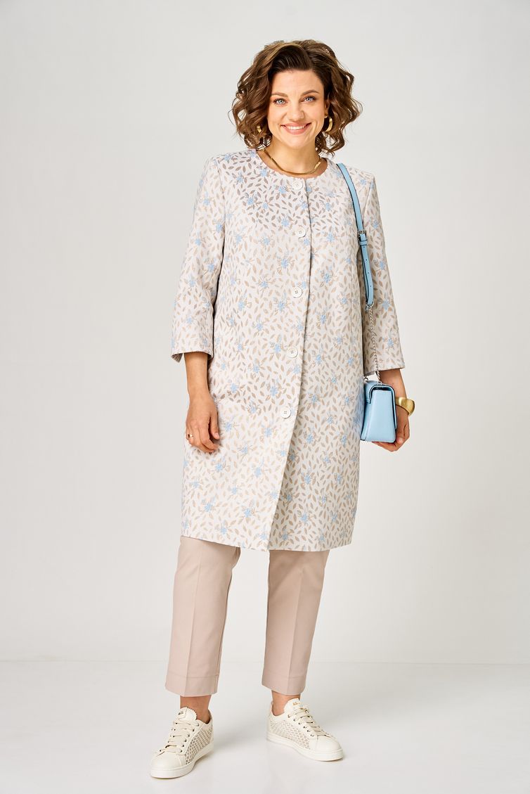 Blazer BelElStyle #727-291 bezhevo-goluboj