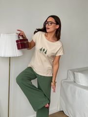 Костюм Dilana Vip арт. 2139 бежевый/зеленый