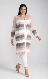 Sweter BONADI 1285 pudra-kapuchino