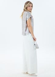 Bluzka LM project #M 0092 shimmer bezhevyj