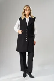 Waistcoat Ava fashion #M-242 chernyj