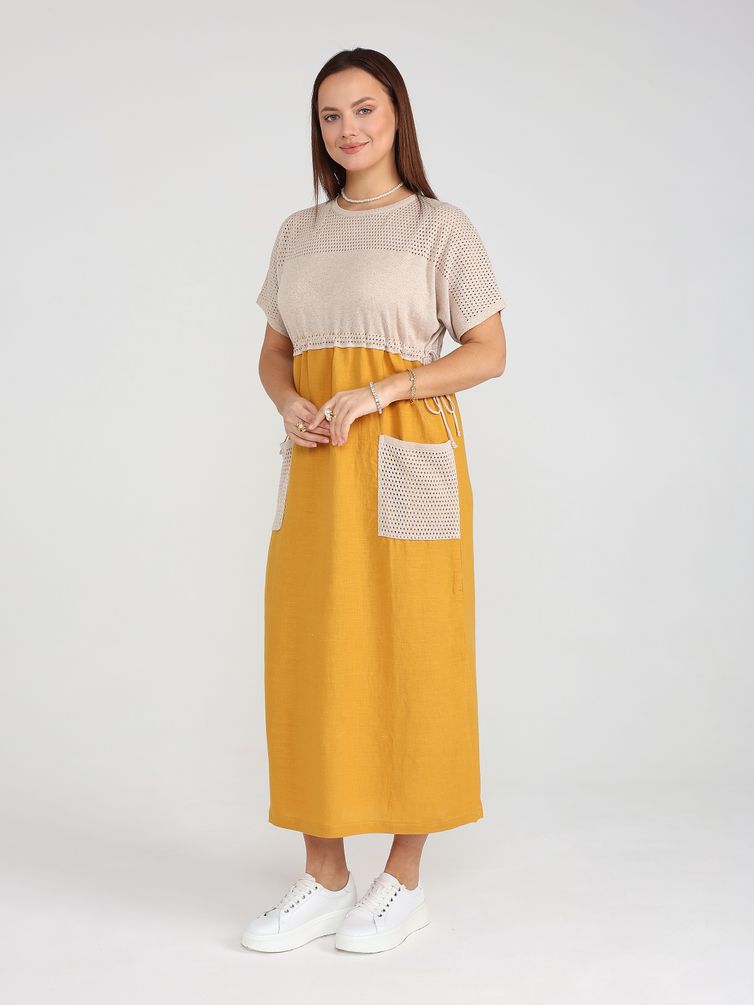 Платье BONADI арт. 1964 охра