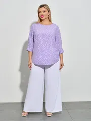 Bluzka DORA plus #0220-1 sirenevyj