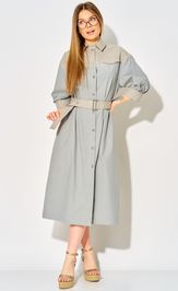 Платье LAIKONY L-434 серо-голубой