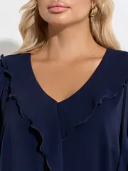 Bluzka DORA plus #0059-26 chernilnyj