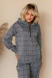 Sweatshirt TOOK A LOOK & Angelika #MK-25-26 kletka