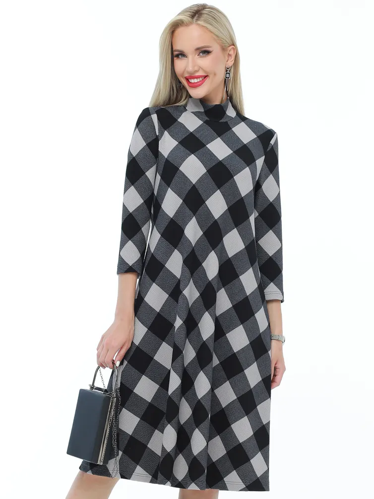 Sukienka DS Trend #P-4685 (Osobenno aktualno, kletka)