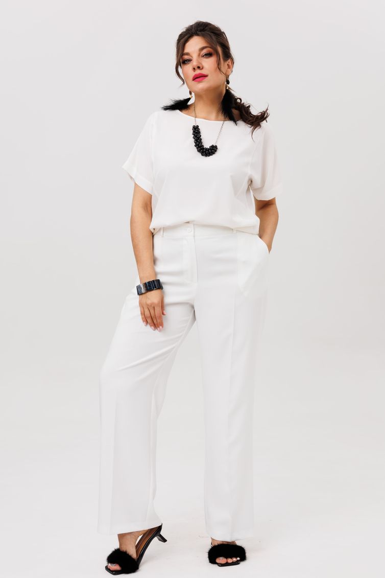 Брюки Anelli Laurel арт. 1540.1 молочный пунш