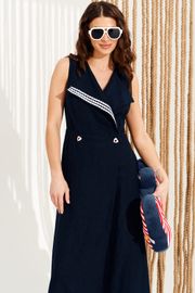 Платье Elletto Life арт. 11126 темно-синий