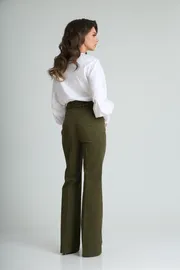 Брюки SandyNA арт. 13821 темно-оливковый