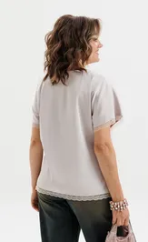 Blouse Anelli Laurel 1908 farforovyj