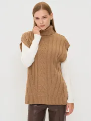 Жилет Newvay арт. 9252-91051 карамельный кофе