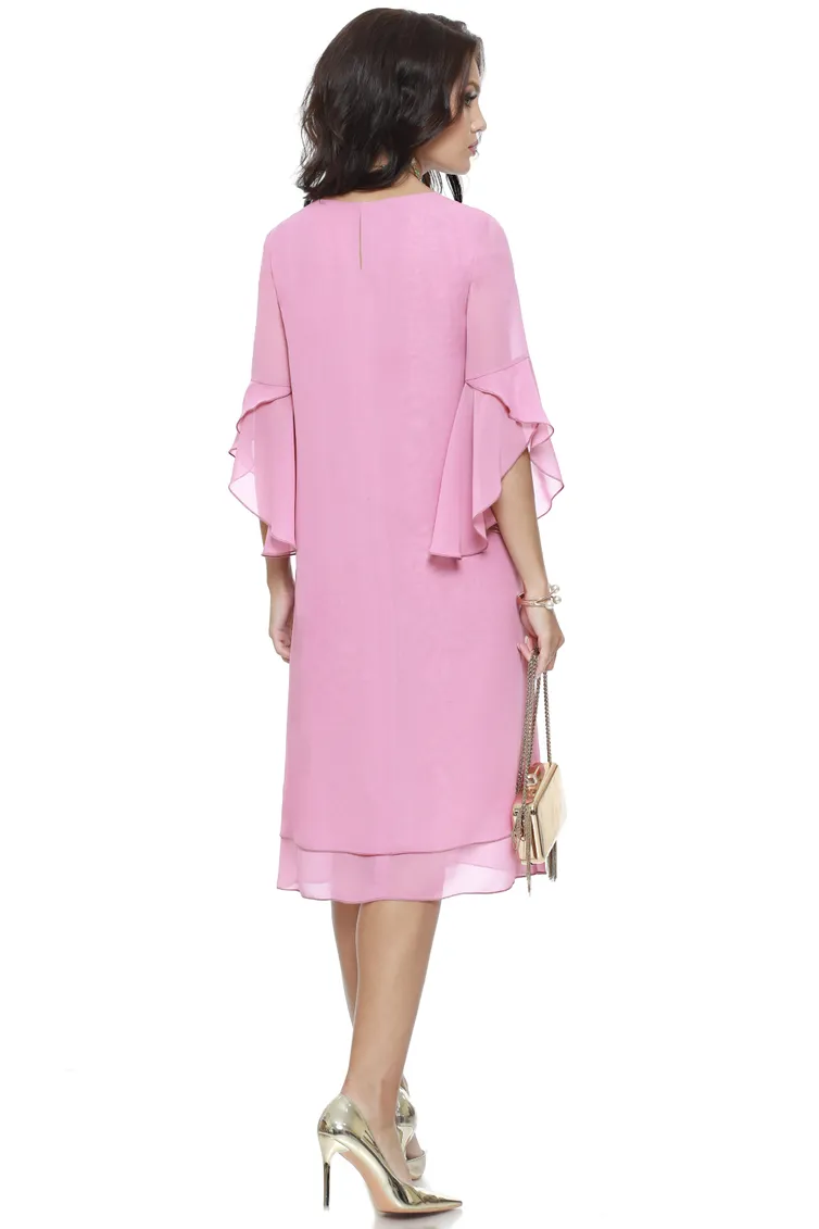 Sukienka DS Trend #P-2352 (Tonkaya natura, pink)