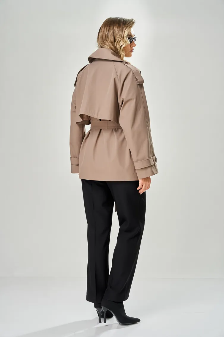 Тренч Ava fashion #M-234 mokko
