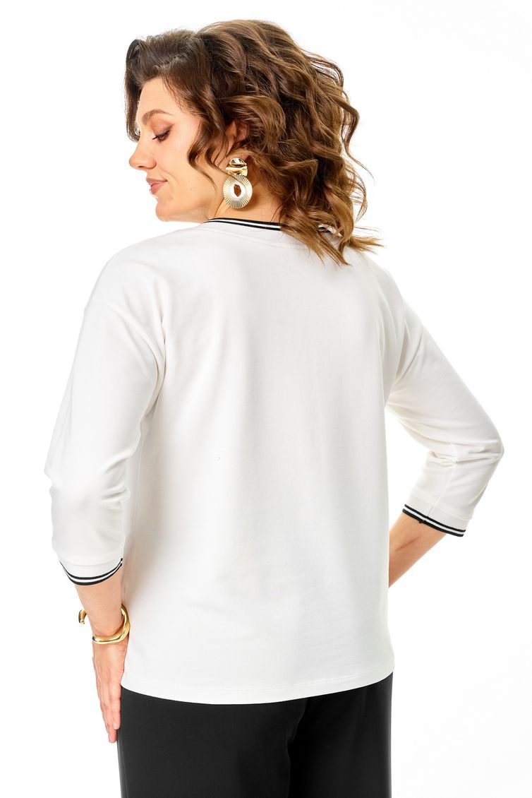 Блузки, туники Rumoda арт. 2261 дл. р. молочный-черный