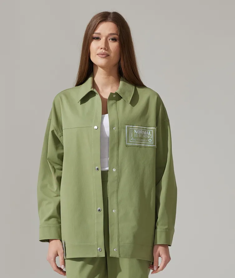 Garnitury damskie Faufilure #S1366 xaki