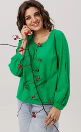 Блуза Anelli Laurel 1802 тот самый зеленый