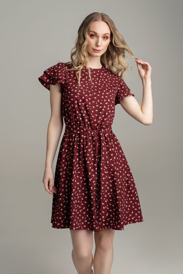 Dress MARIKA #422 bordo