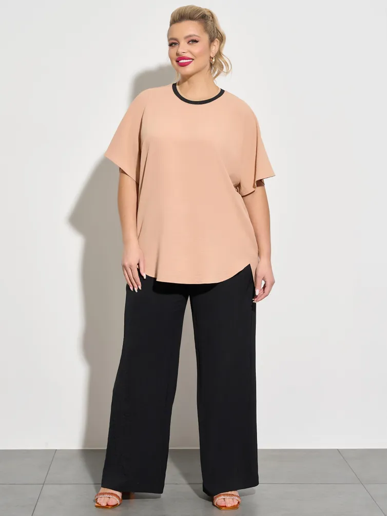 Bluzka DORA plus #0250-1 pesochnyj