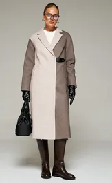 Coat Beautiful & Free 7014 korichnevo-pesochnyj