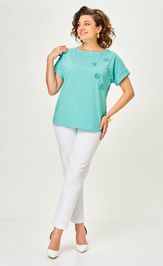 Блузон Rumoda 2288 бирюзовый