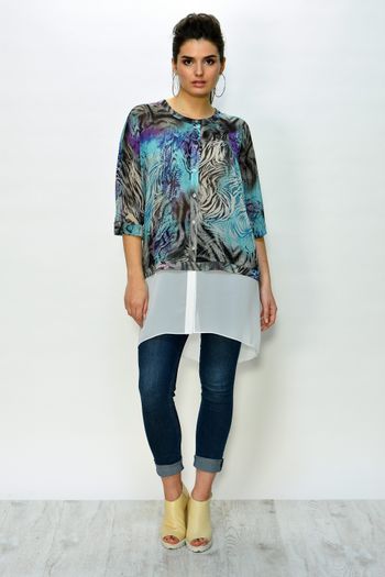 С831 фиолетовый-бирюзовый