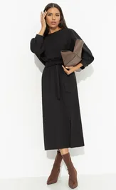 Sukienka CHARUTTI Ty vxodish–moda zamiraet (chernoe)
